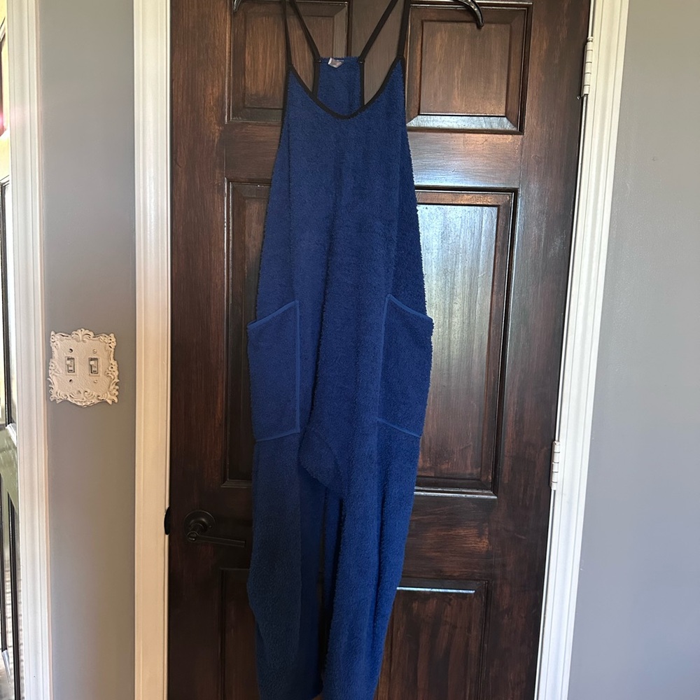 Blue Sleeveless Jumpsuit